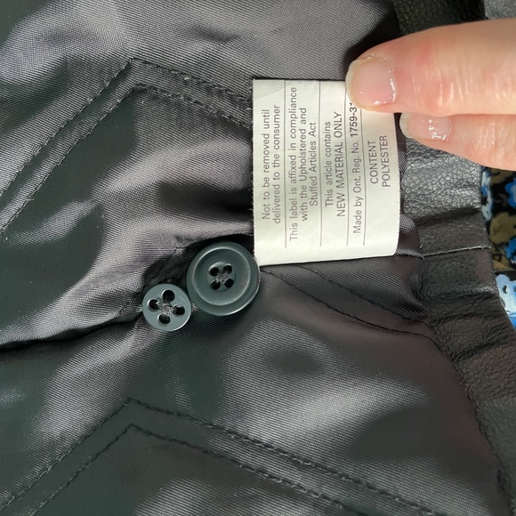 Vintage Gap Genuine Leather Jacket. Black. M - Picture 8 of 9